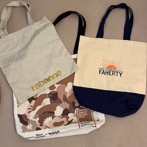 FAHERTY, RABBANE , PANTONE  2025 SET3 REUSABLE TOTE BAGS
